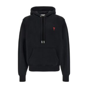AMI Paris - Hoodie Ami de Cœur - Noir