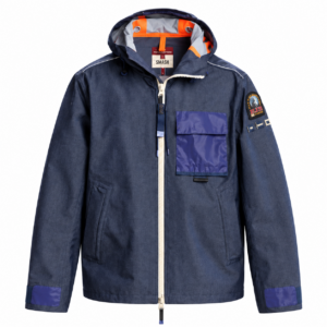 Veste Parajumpers Bleu à Capuche Orange