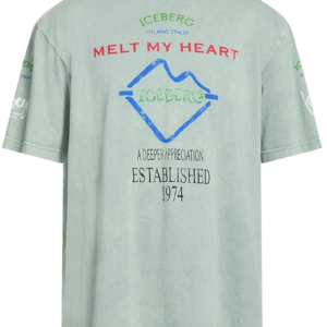 T-shirt Iceberg "Melt My Heart" Vert Sauge
